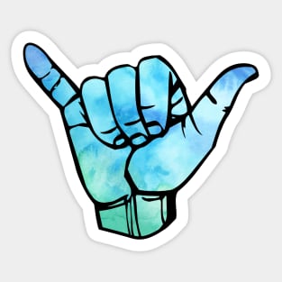 Hang Loose Shaka Sticker